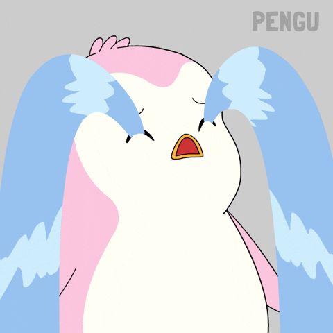 Sad Pink GIF by Pudgy Penguins