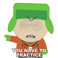 Kyle Broflovski Practice Sticker by South Park