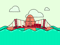 the rock animation GIF by Tony Babel