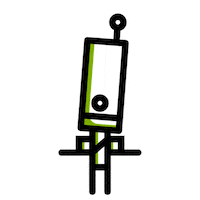 Robot Shrug Sticker by iperdesign