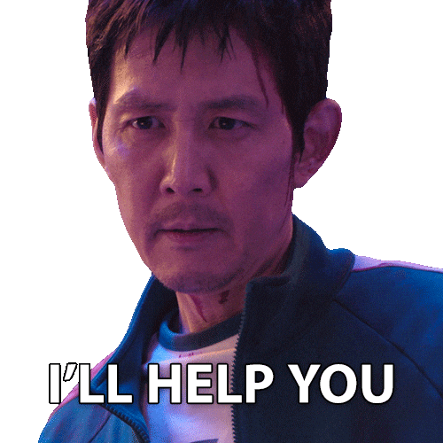 Lee Jung-Jae Ill Help You Sticker by NETFLIX