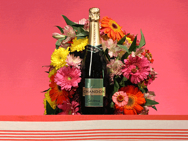 Flowers Thank You GIF by CHANDON CALIFORNIA