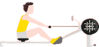 crossfit row Sticker by gymnasium