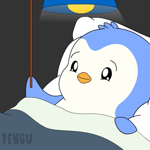 Tired Good Night GIF by Pudgy Penguins