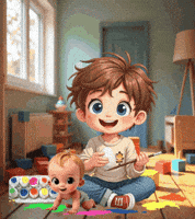 Boys Girls Easter GIF