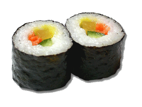 shaking sushi rolls STICKER