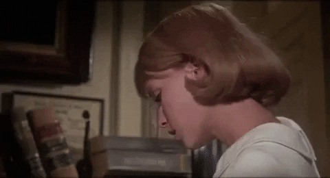 Mia Farrow Horror GIF by filmeditor