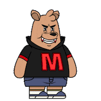 Happy Fun Sticker by Meme World of Max Bear