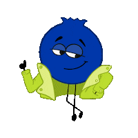 grainandbowl blueberry grain and bowl Sticker