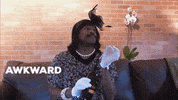 awkward wine GIF