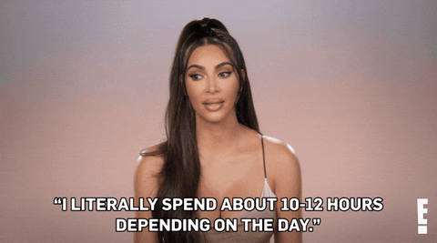 Studying Kim Kardashian GIF by E!