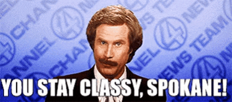 solonar giphygifmaker ron burgundy spokane stay classy GIF