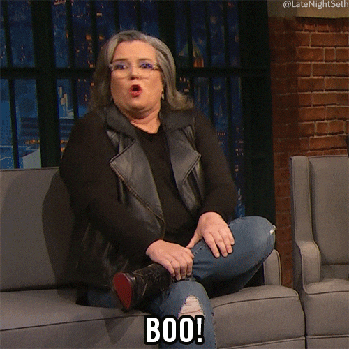 Scared Halloween GIF by Late Night with Seth Meyers