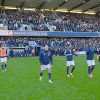 Celebration Hug GIF by MillwallFC