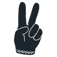 Hand Peace Sticker by HouseOfRebels