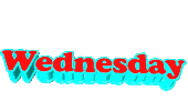 days of the week text Sticker
