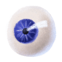 Blue Eyes Halloween Sticker