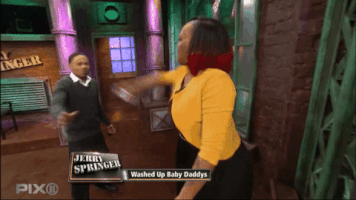 jerryspringer fight water splash throw GIF
