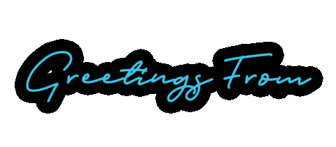 greetings from hello Sticker by shootmytravel