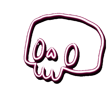 xomelrose giphyupload halloween skull skeleton Sticker