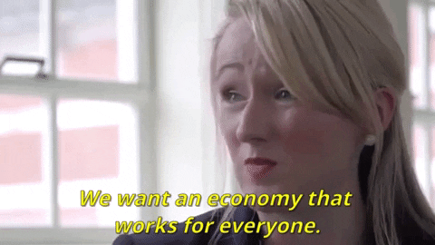 giphydvr giphynewsinternational rebecca long-bailey we want an economy that works for everyone GIF