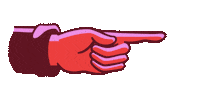 Hand Pointing Sticker