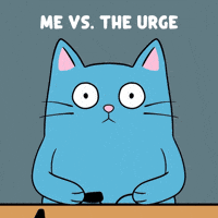 Struggling Blue Cat GIF