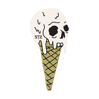Stay Chill Ice Cream Sticker by STZ