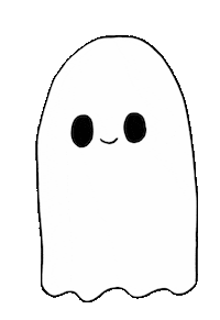 Halloween Ghost Sticker by Rainbow Brains