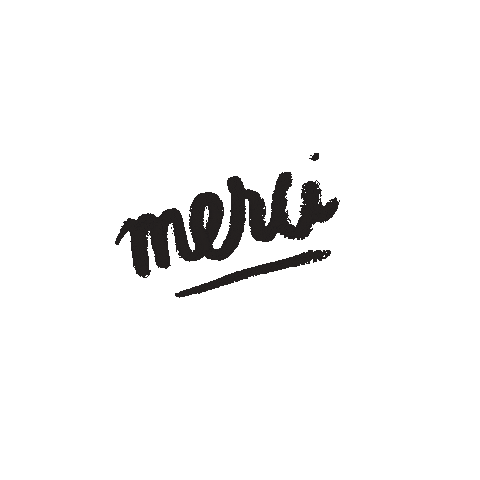 Thanks Merci Sticker by Gloria Club