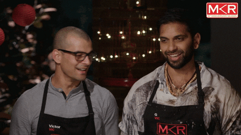happy g GIF by My Kitchen Rules