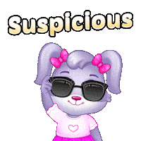 Suspicious Think About It Sticker by Lucas and Friends by RV AppStudios