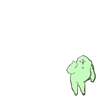 neighbor_mr_wang green good nice hand Sticker