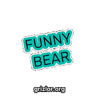 Bear Laughter Sticker by grizlor