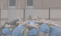 ncaa sports running GIF by Delaware Blue Hens