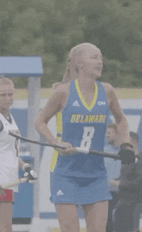 ncaa sports running GIF by Delaware Blue Hens
