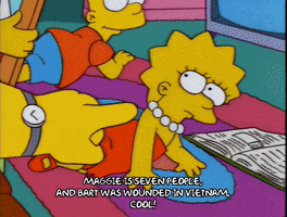 laying around bart simpson GIF