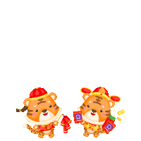 Chinese New Year Tiger Sticker by Potboy Groceries