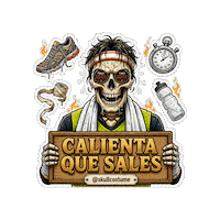 Skull Que Viene Sticker