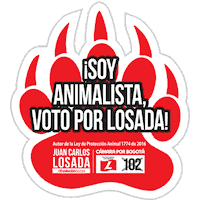 Ecreativos animalistas102 voto102 losada102 animales102 Sticker