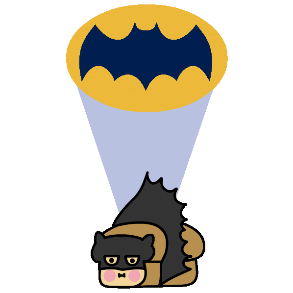 i am the night batman Sticker by Loof and Timmy