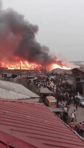 Fire Consumes Makoko Slum in Lagos