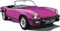 carartbyemily car triumph spitfire classiccar Sticker
