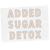 Sugar Free Detox Sticker by Organically Becca