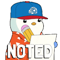 Penguin Studying Sticker by Pudgy Penguins