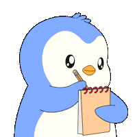 Penguin Studying Sticker by Pudgy Penguins