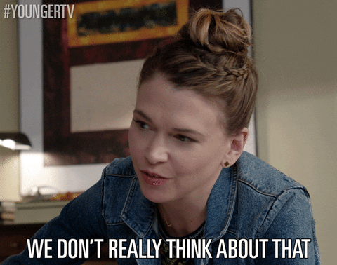we don't really think about that tv land GIF by YoungerTV