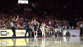 GonzagaBulldogs basketball celebration three pointer gonzaga GIF