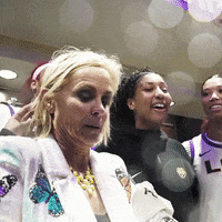 Womens Basketball Dancing GIF by LSU Tigers