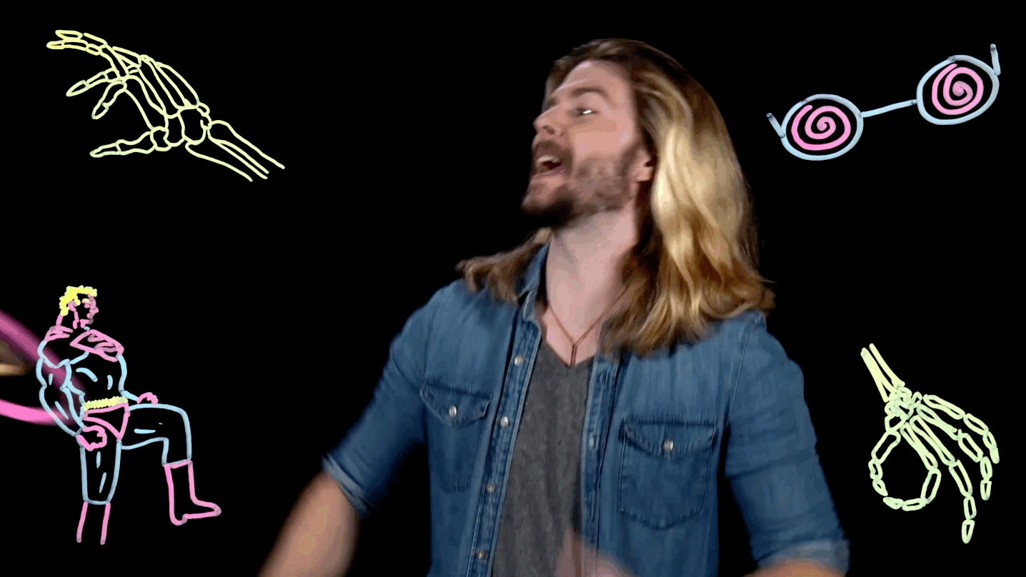 kyle hill air guitar GIF by Because Science